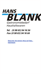 Mobile Screenshot of hans-blank-haushaltswaren.de